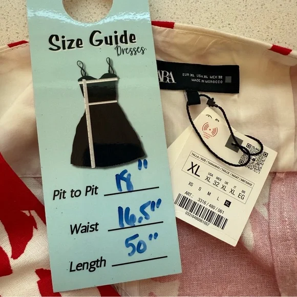 Zara Floral Linen Blend Halter Dress - Picture 10 of 11